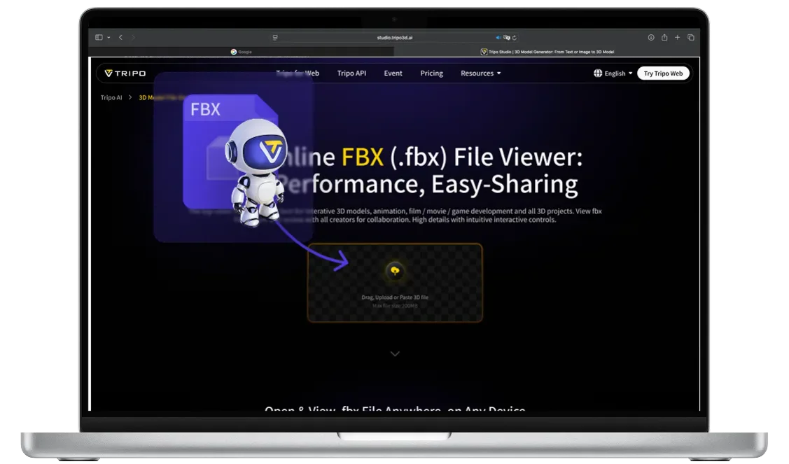 Trình xem file FBX nhẹ: Không cần đăng ký, không cần cài đặt