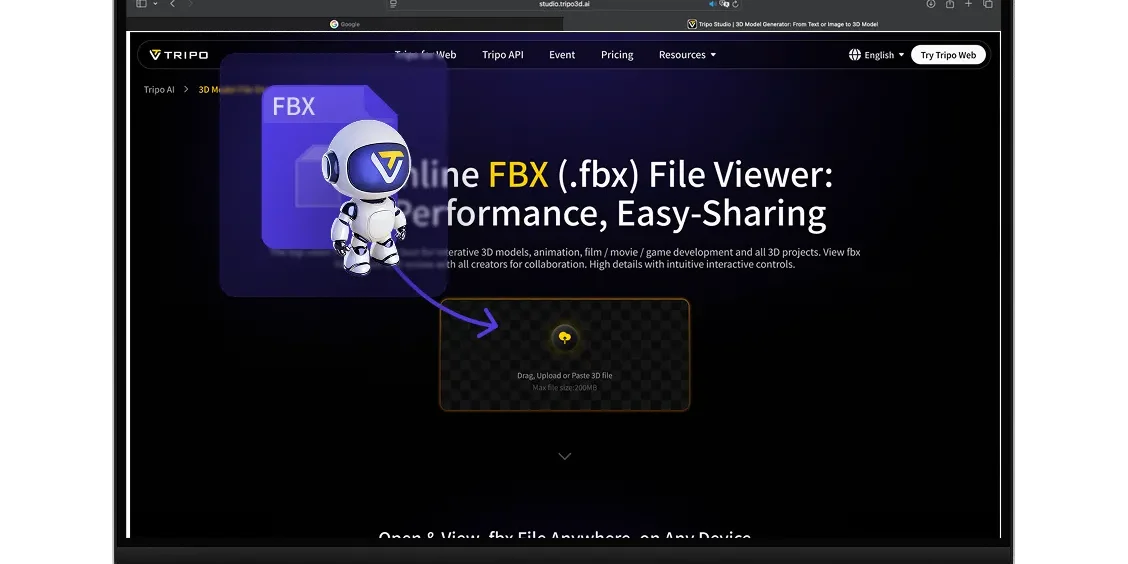 輕量 FBX 檔案檢視器:無需註冊、無需安裝