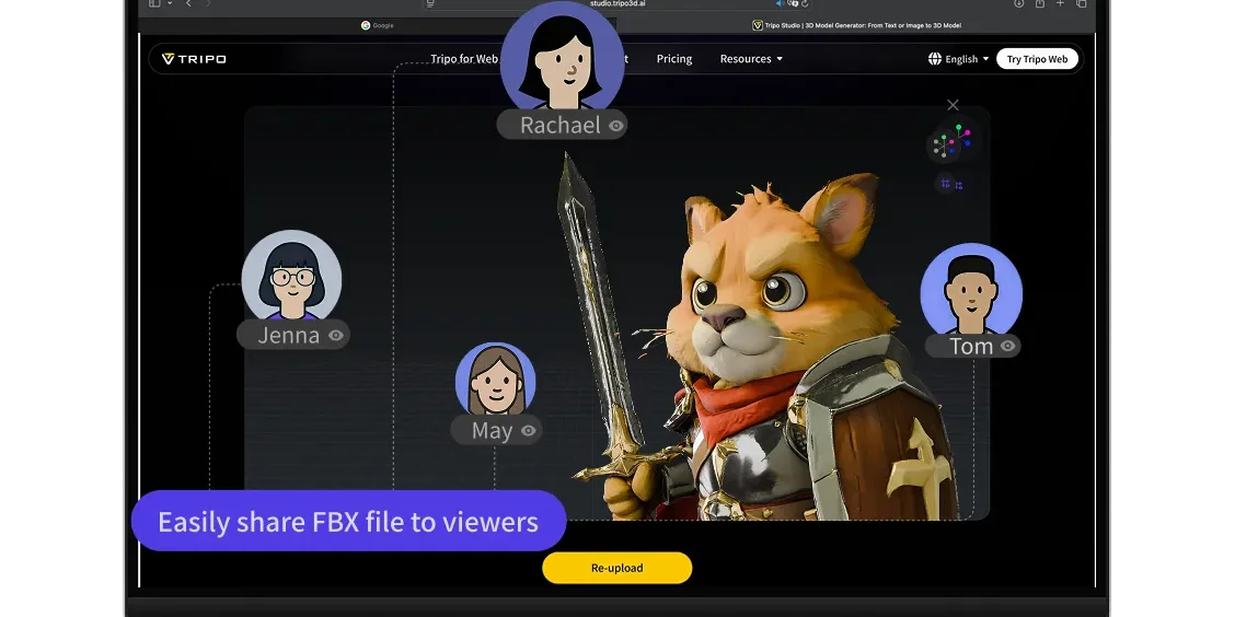 分享 FBX 檔案檢視以進行協作與審查