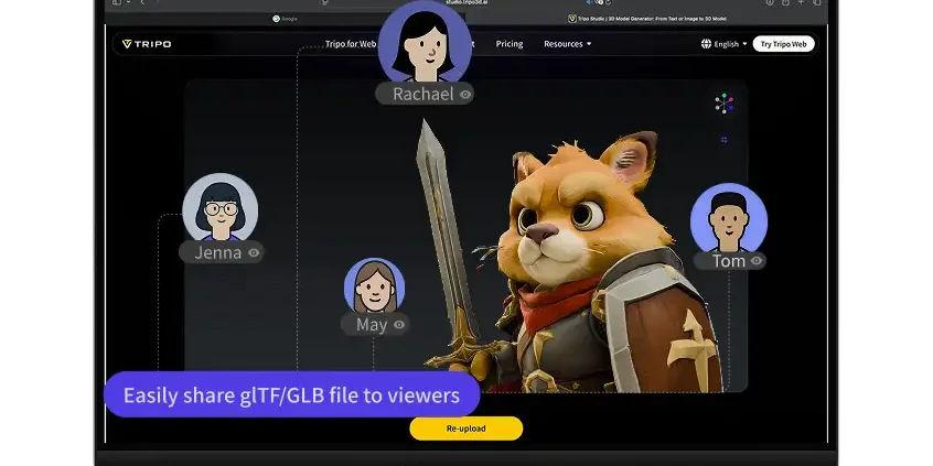 分享 glTF/GLB 檔案檢視以進行協作與審查