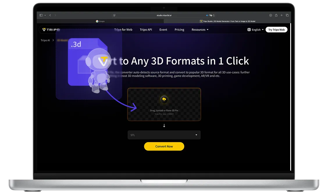 Convert to GLB (.glb) File and View